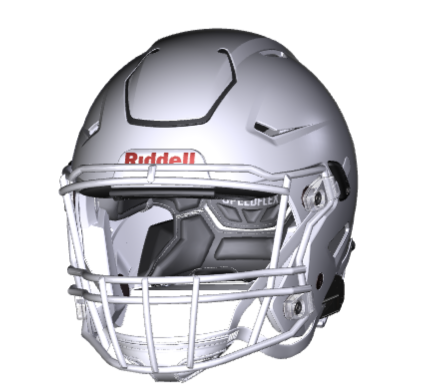 : Riddell SpeedFlex Youth Helmet, White, Medium